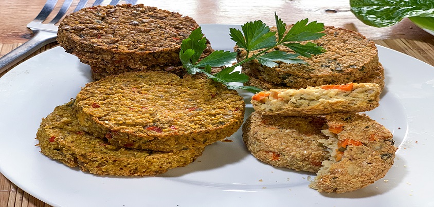 Novedosas hamburguesas veganas