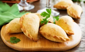 Empanada de zukini con massa de trigo integral vegana