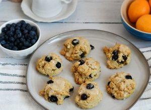 Scones con arándanos